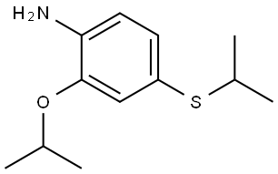 2-(1-Methylethoxy)-4-[(1-methylethyl)thio]benzenamine Structure