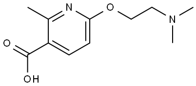 6-[2-(Dimethylamino)ethoxy]-2-methyl-3-pyridinecarboxylic acid Structure