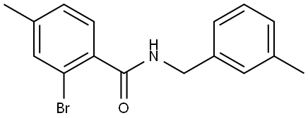 2-Bromo-4-methyl-N-[(3-methylphenyl)methyl]benzamide Structure