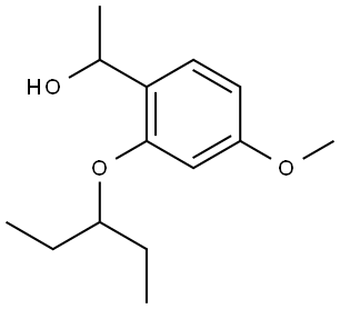 2-(1-Ethylpropoxy)-4-methoxy-α-methylbenzenemethanol Structure