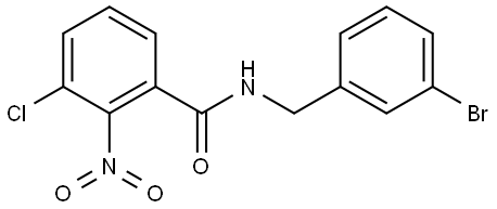 N-(3-bromobenzyl)-3-chloro-2-nitrobenzamide Structure