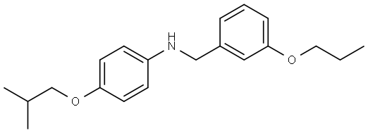 N-[4-(2-Methylpropoxy)phenyl]-3-propoxybenzenemethanamine Structure