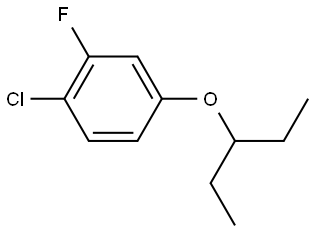 1-Chloro-4-(1-ethylpropoxy)-2-fluorobenzene Structure