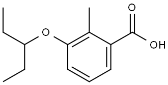 3-(1-Ethylpropoxy)-2-methylbenzoic acid Structure