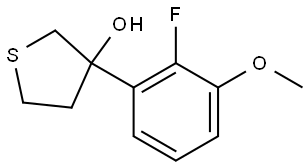 3-(2-Fluoro-3-methoxyphenyl)tetrahydrothiophene-3-ol Structure