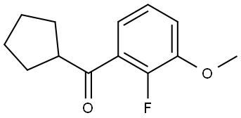 Cyclopentyl(2-fluoro-3-methoxyphenyl)methanone Structure