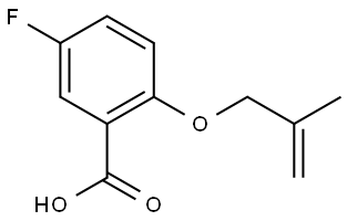 5-fluoro-2-((2-methylallyl)oxy)benzoic acid Structure