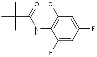 N-(2-chloro-4,6-difluorophenyl)pivalamide Structure