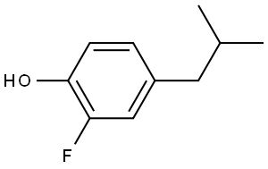 2-Fluoro-4-(2-methylpropyl)phenol Structure