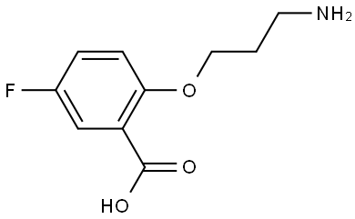 2-(3-aminopropoxy)-5-fluorobenzoic acid Structure