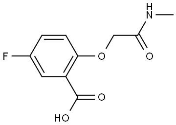 5-fluoro-2-(2-(methylamino)-2-oxoethoxy)benzoic acid Structure