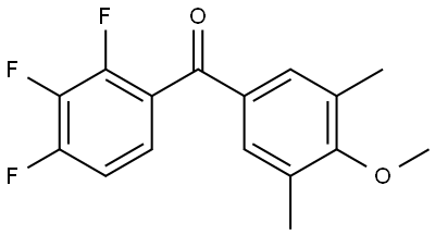 Methanone, (4-methoxy-3,5-dimethylphenyl)(2,3,4-trifluorophenyl)- Structure