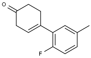 2'-fluoro-5'-methyl-5,6-dihydro-[1,1'-biphenyl]-4(3H)-one Structure