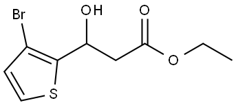 ethyl 3-(3-bromothiophen-2-yl)-3-hydroxypropanoate Structure