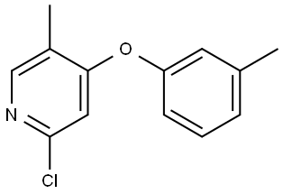 2-Chloro-5-methyl-4-(3-methylphenoxy)pyridine Structure