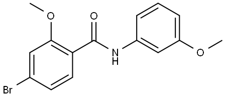 Benzamide, 4-bromo-2-methoxy-N-(3-methoxyphenyl)- Structure