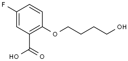 5-fluoro-2-(4-hydroxybutoxy)benzoic acid Structure