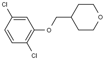 4-[(2,5-Dichlorophenoxy)methyl]tetrahydro-2H-pyran Structure