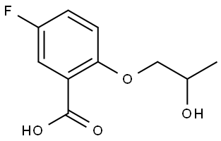 5-fluoro-2-(2-hydroxypropoxy)benzoic acid Structure