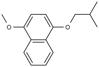 1-Methoxy-4-(2-methylpropoxy)naphthalene Structure