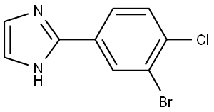 2-(3-bromo-4-chlorophenyl)-1H-imidazole Structure