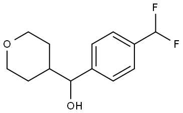 α-[4-(Difluoromethyl)phenyl]tetrahydro-2H-pyran-4-methanol Structure