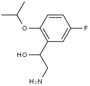 2-amino-1-(5-fluoro-2-isopropoxyphenyl)ethan-1-ol Structure