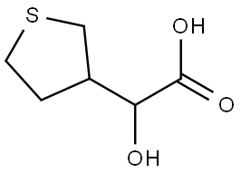 2-Hydroxy-2-(tetrahydrothiophen-3-yl)acetic acid Structure