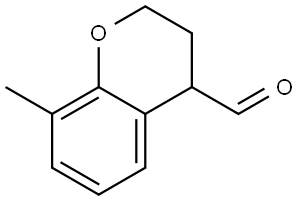 8-methylchromane-4-carbaldehyde Structure