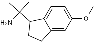 2-(5-methoxy-2,3-dihydro-1H-inden-1-yl)propan-2-amine Structure