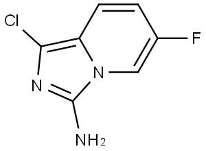 Imidazo[1,5-a]pyridin-3-amine, 1-chloro-6-fluoro- Structure