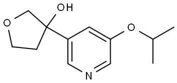 3-(5-isopropoxypyridin-3-yl)tetrahydrofuran-3-ol Structure