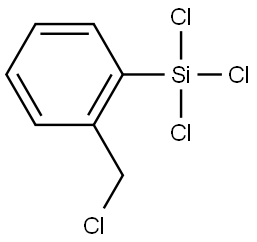 trichloro(2-(chloromethyl)phenyl)silane Structure