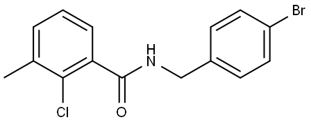 N-[(4-Bromophenyl)methyl]-2-chloro-3-methylbenzamide Structure