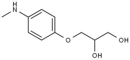 1,2-Propanediol, 3-[4-(methylamino)phenoxy]- 구조식 이미지