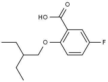 2-(2-ethylbutoxy)-5-fluorobenzoic acid Structure