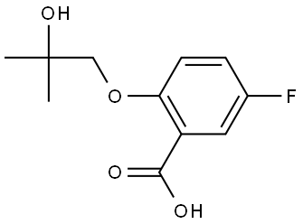 5-fluoro-2-(2-hydroxy-2-methylpropoxy)benzoic acid Structure