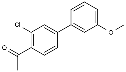 1-(3-Chloro-3'-methoxy[1,1'-biphenyl]-4-yl)ethanone Structure