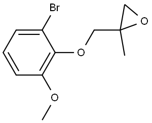 2-[(2-Bromo-6-methoxyphenoxy)methyl]-2-methyloxirane Structure