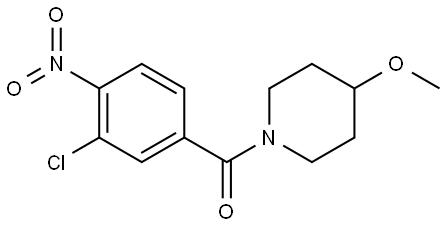 (3-chloro-4-nitrophenyl)(4-methoxypiperidin-1-yl)methanone Structure