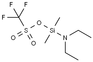 (Diethylamino)dimethylsilyl triflate Structure