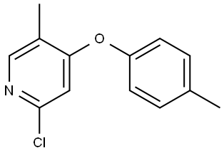 2-Chloro-5-methyl-4-(4-methylphenoxy)pyridine Structure