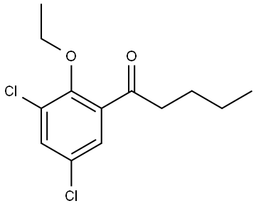 1-(3,5-Dichloro-2-ethoxyphenyl)-1-pentanone Structure