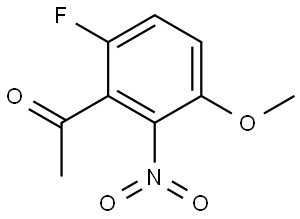 1-(6-Fluoro-3-methoxy-2-nitro-phenyl)-ethanone Structure