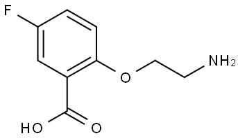 2-(2-aminoethoxy)-5-fluorobenzoic acid Structure