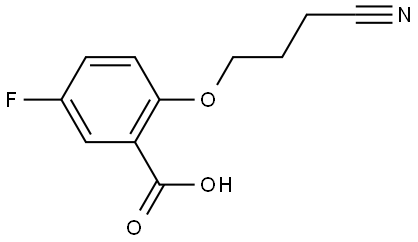 2-(3-cyanopropoxy)-5-fluorobenzoic acid Structure