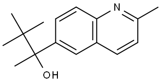 α-(1,1-Dimethylethyl)-α,2-dimethyl-6-quinolinemethanol Structure