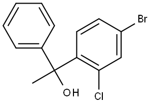 4-Bromo-2-chloro-α-methyl-α-phenylbenzenemethanol Structure