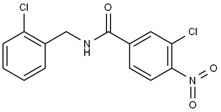 3-chloro-N-(2-chlorobenzyl)-4-nitrobenzamide Structure