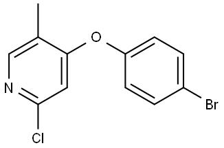 4-(4-Bromophenoxy)-2-chloro-5-methylpyridine Structure